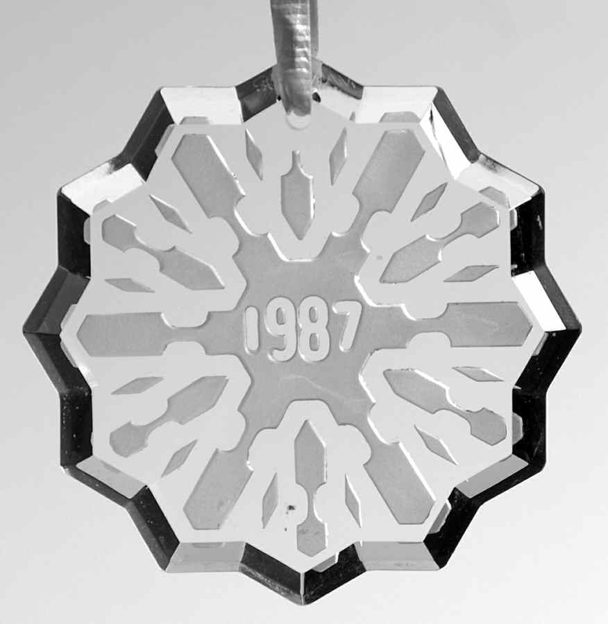 Annual Crystal Ornaments Snowflake - Boxed by Gorham Crystal-1