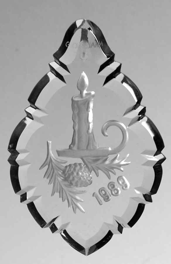 Annual Crystal Ornaments Candle - Boxed by Gorham Crystal-1