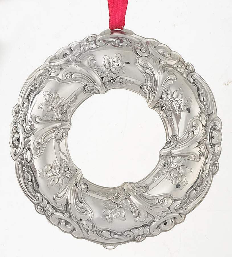 Archive Christmas Wreath - Boxed by Gorham Silver-1