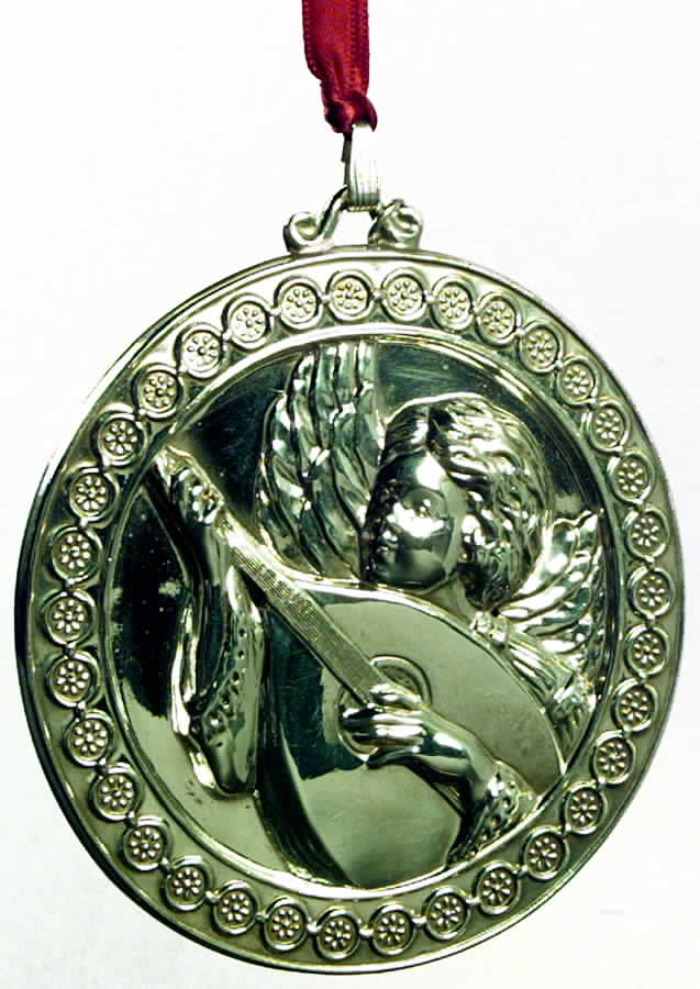 Archive Angel With Mandolin - Boxed by Gorham Silver-1