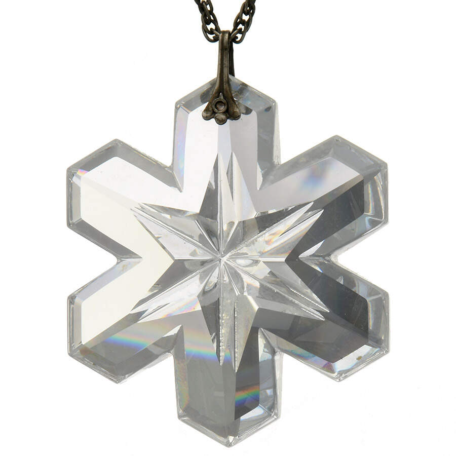 Crystal Snowflake Pendant Snowflake - With Box by Gorham Crystal-1