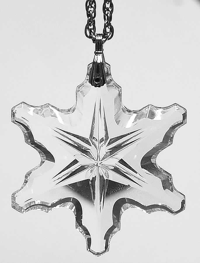 Crystal Snowflake Pendant Snowflake - Boxed by Gorham Crystal-1