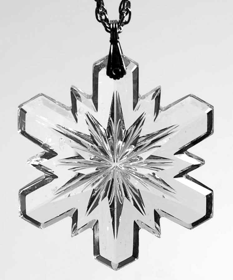 Crystal Snowflake Pendant Snowflake - Boxed by Gorham Crystal-1