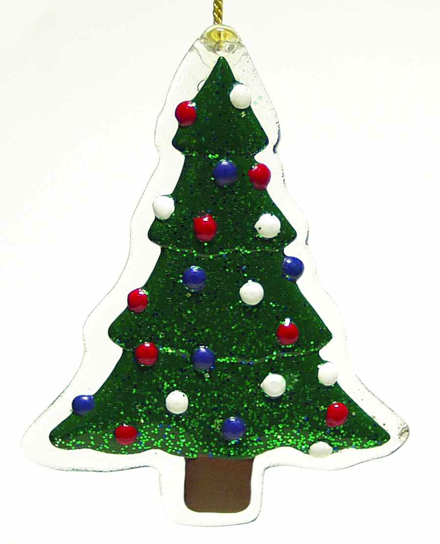 Crystal Christmas Ornament Crystal Cookie Tree - Boxed by Gorham Crystal-1