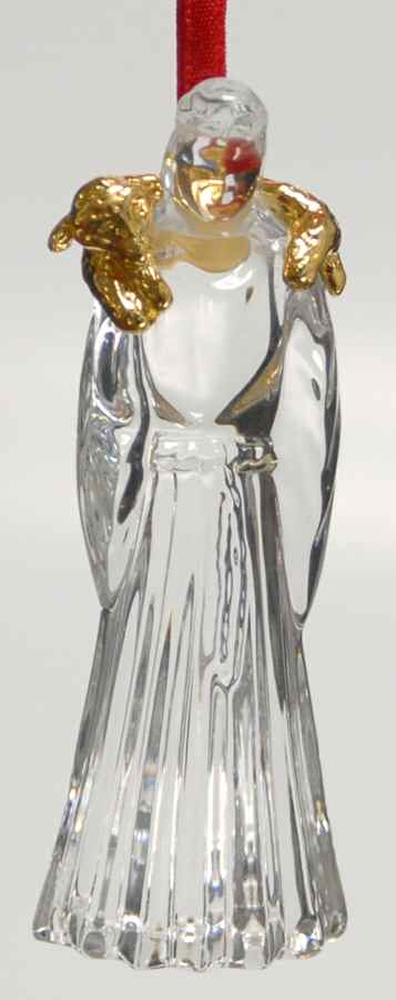 Crystal and Gold Shepherd - Boxed by Gorham Crystal-1
