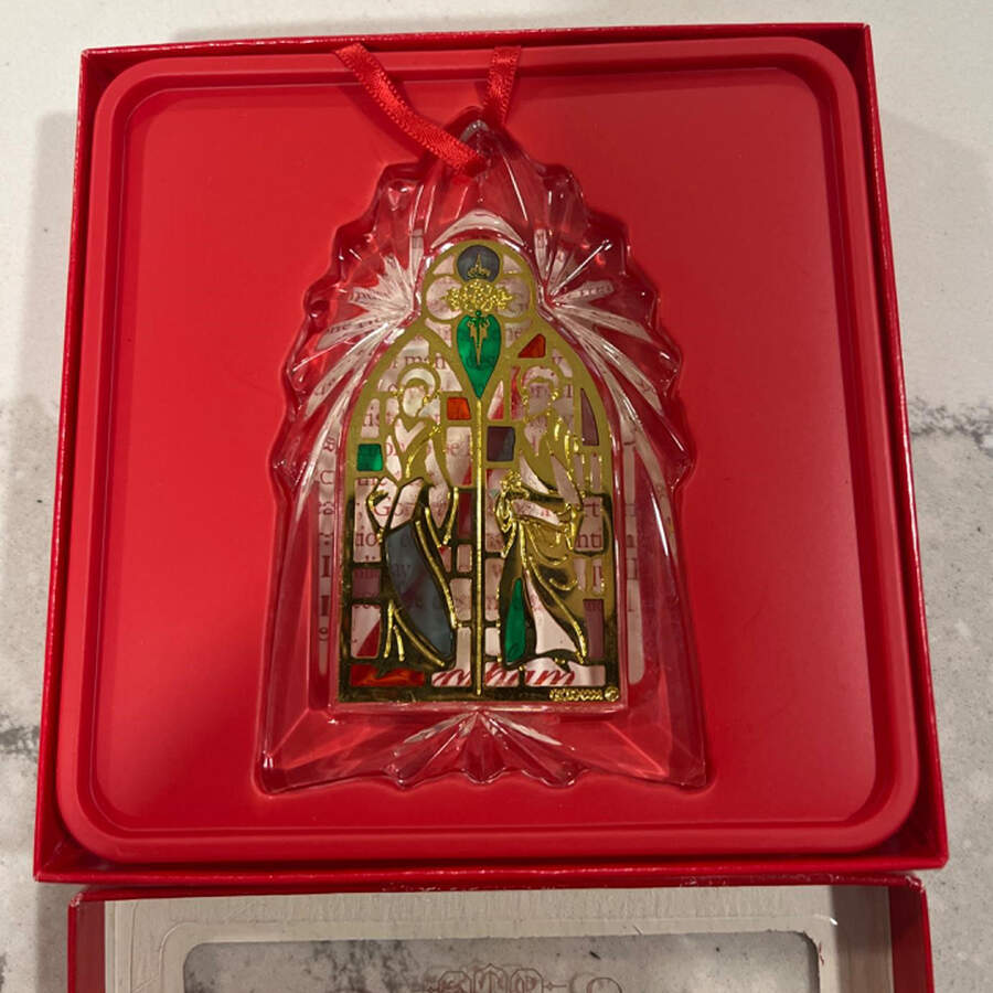 Rose Windows of The World English Cathedral - Boxed by Gorham Crystal-1