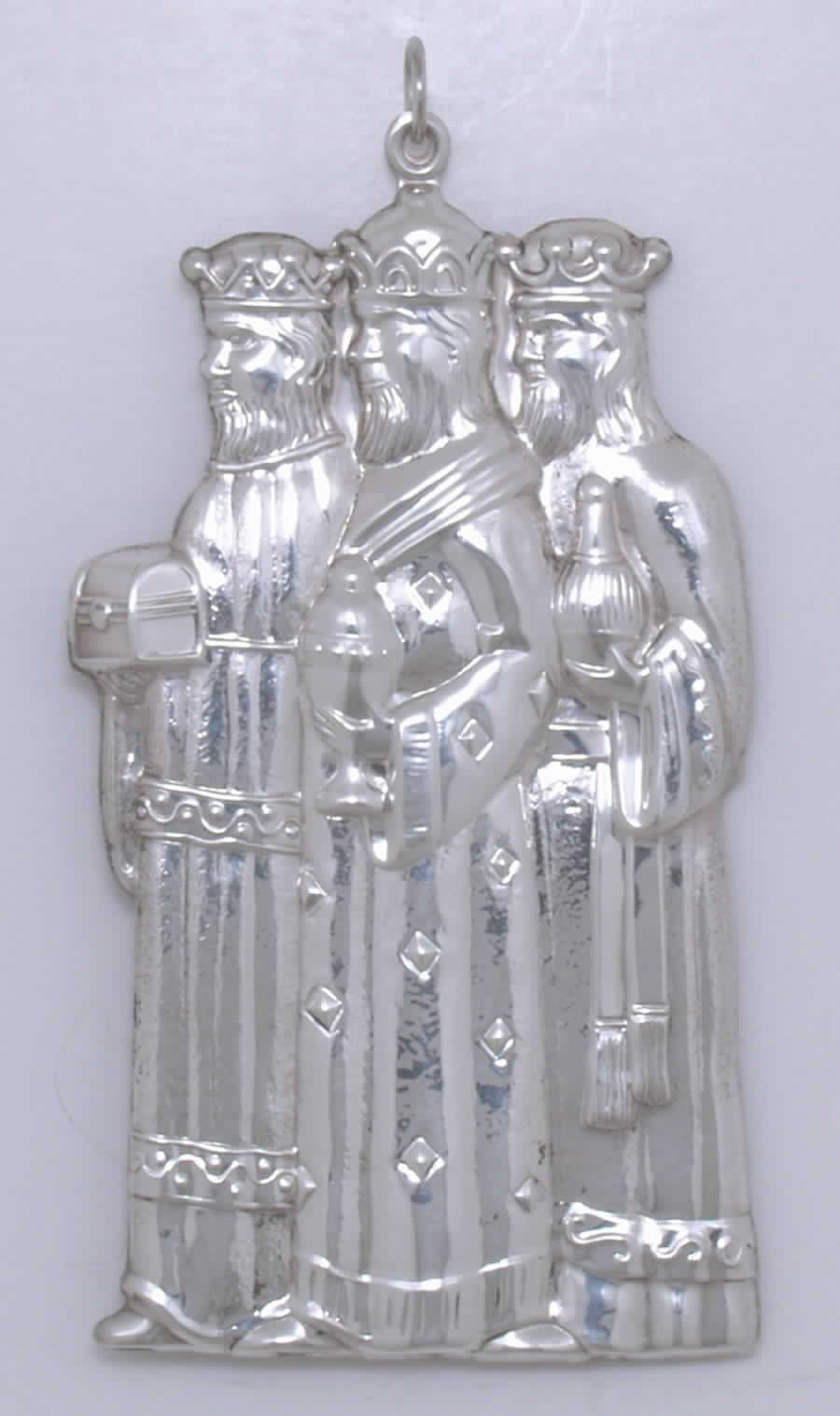 Sterling Ornaments by Gorham Sliver Wisemen - Boxed by Gorham Crystal-1