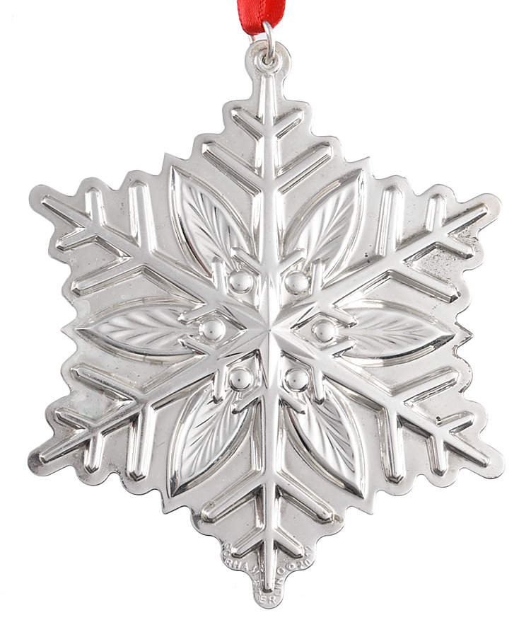 Snowflake Ornament 2012-Sterling Snowflake 3 3/4 Ht - Boxed by Gorham Silver-1