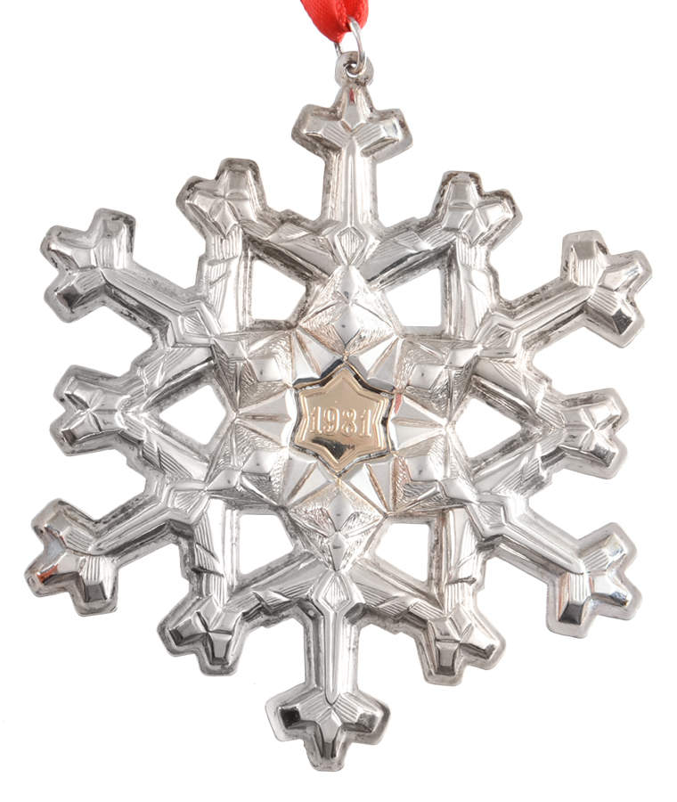 Snowflake Ornament 1981-Sterling Snowflake - No Box by Gorham Silver-1