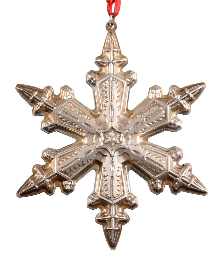 Snowflake Ornament 1996-Sterling Snowflake - Boxed by Gorham Silver-1