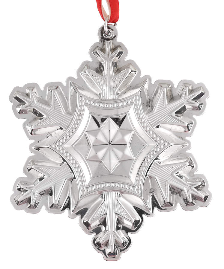 Snowflake Ornament 2014-Sterling Snowflake-3 5/8 Ht - Boxed by Gorham Silver-1