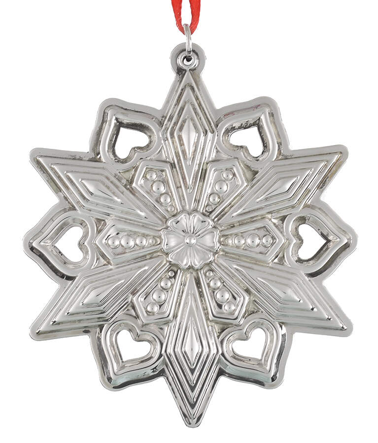 Snowflake Ornament 2015-Sterling Snowflake - 3 Ht - Boxed by Gorham Silver-1