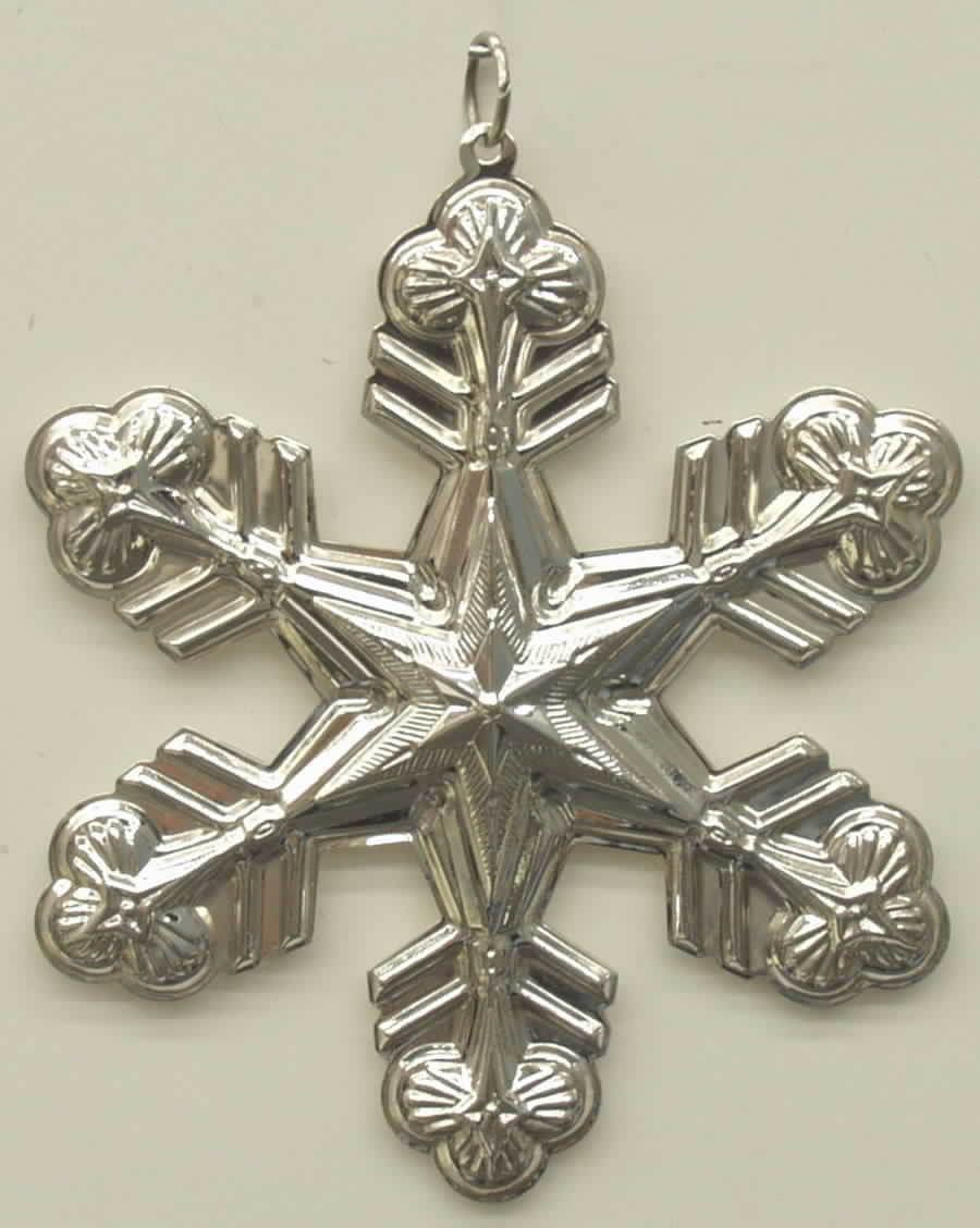 Snowflake Ornament 1998-Sterling Snowflake - Boxed by Gorham Silver-1