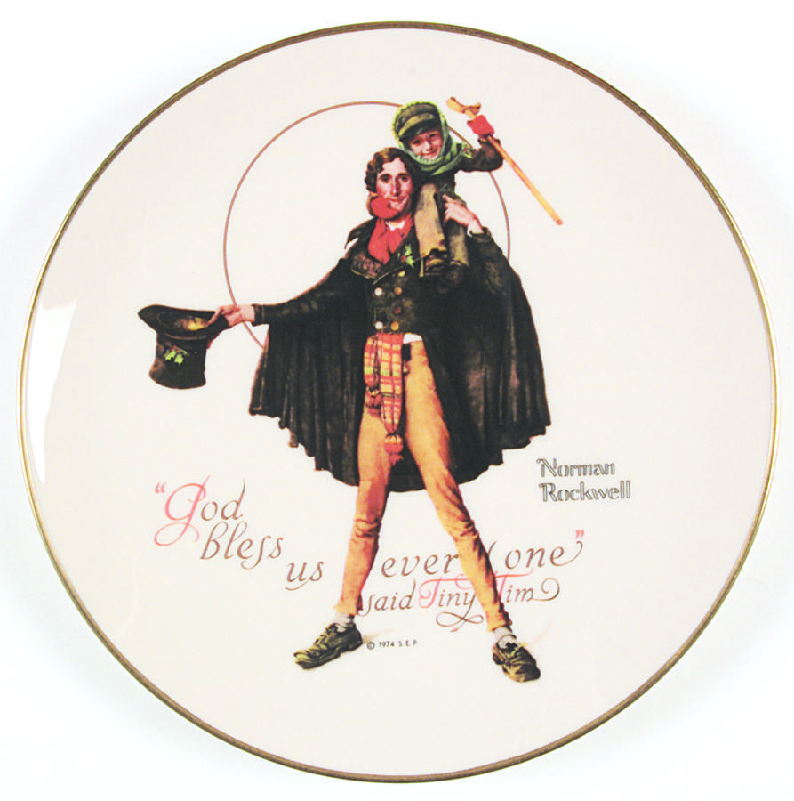 Gorham Christmas Plate Tiny Tim - No Box by Gorham-1