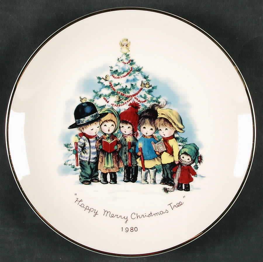 Moppets Christmas Plate Merry Christmas - Boxed by Gorham-1