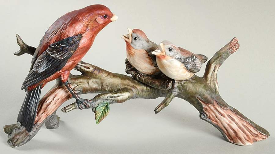 Goto Figurine Scarlet Tanager - No Box by Goto Originals-1