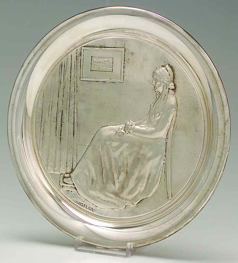 Mother's Day Plate Whistlers Mother-Sterling - No Box by George Washington Mint-1