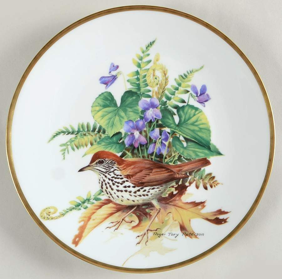 Songbirds of Roger Tory Peterson Wood Thrush - Boxed by Georges Boyer-1