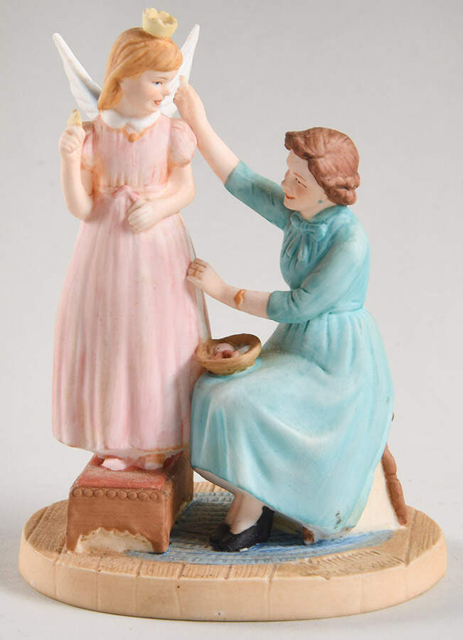 Norman Rockwell Figurines-Miniatures Lttlle Angel - Boxed by Gorham-1