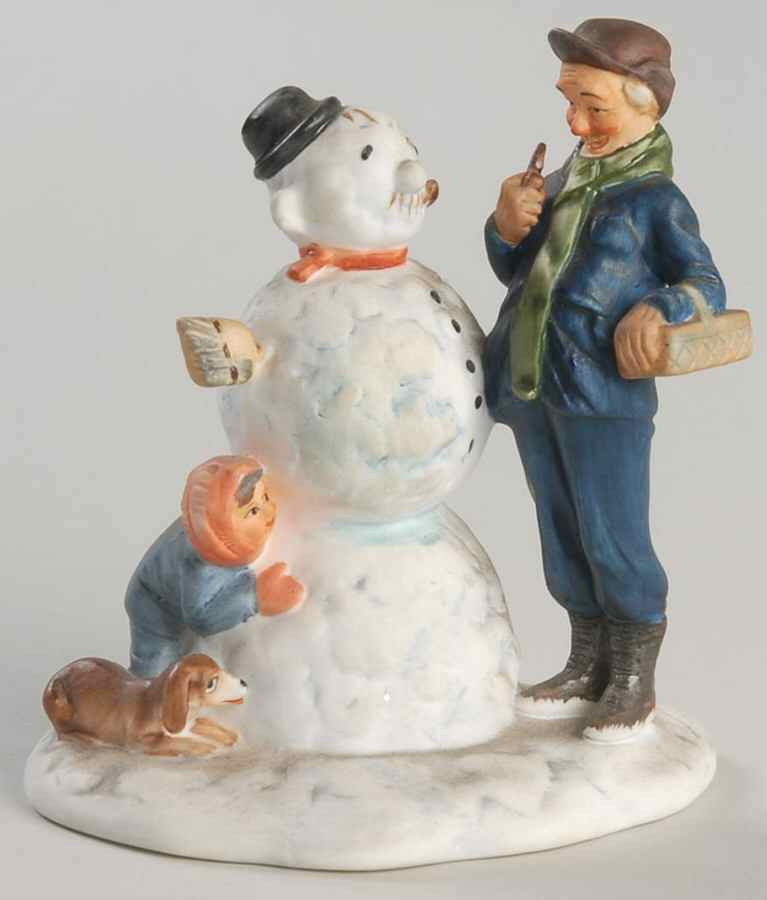 Norman Rockwell Figurines-Miniatures Snow Sclupture - Boxed by Gorham-1