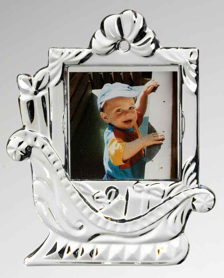 Crystal Frame Sleigh - Boxed by Gorham Crystal-1