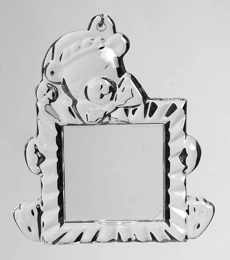 Crystal Frame Teddy Bear - Boxed by Gorham Crystal-1