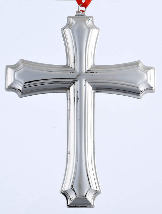 Annual Christmas Cross-Sterling Fairfax Cross - Boxed by Gorham Silver-1