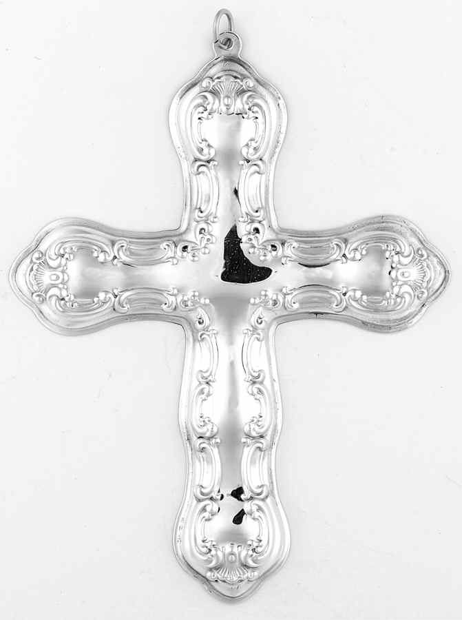 Annual Christmas Cross-Sterling Strasbourg Cross - Boxed by Gorham Silver-1