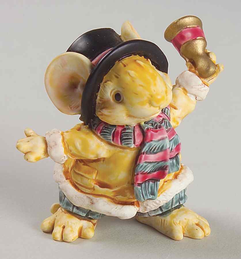Little Cheesers Christmas Abner With Bell - No Box by Ganz-1
