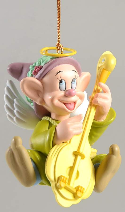Disney Christmas Magic Dopey-Angel-Wreath On Hat-Snow White- - No Box by Grolier-1
