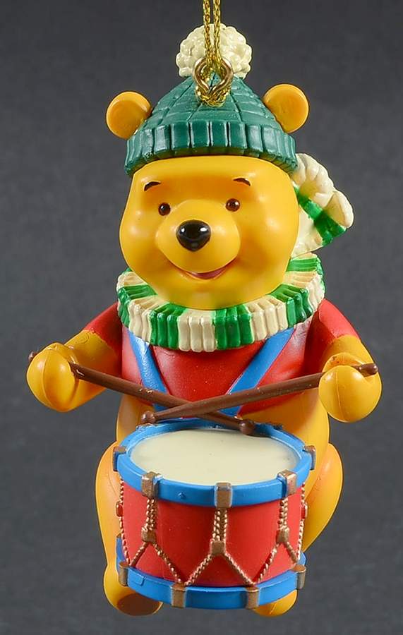 Disney Christmas Magic Winnie The Pooh With Drum - No Box by Grolier-1