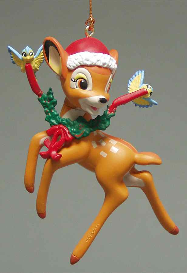 Disney Christmas Magic Bambi-With Santa Hat - Boxed by Grolier-1