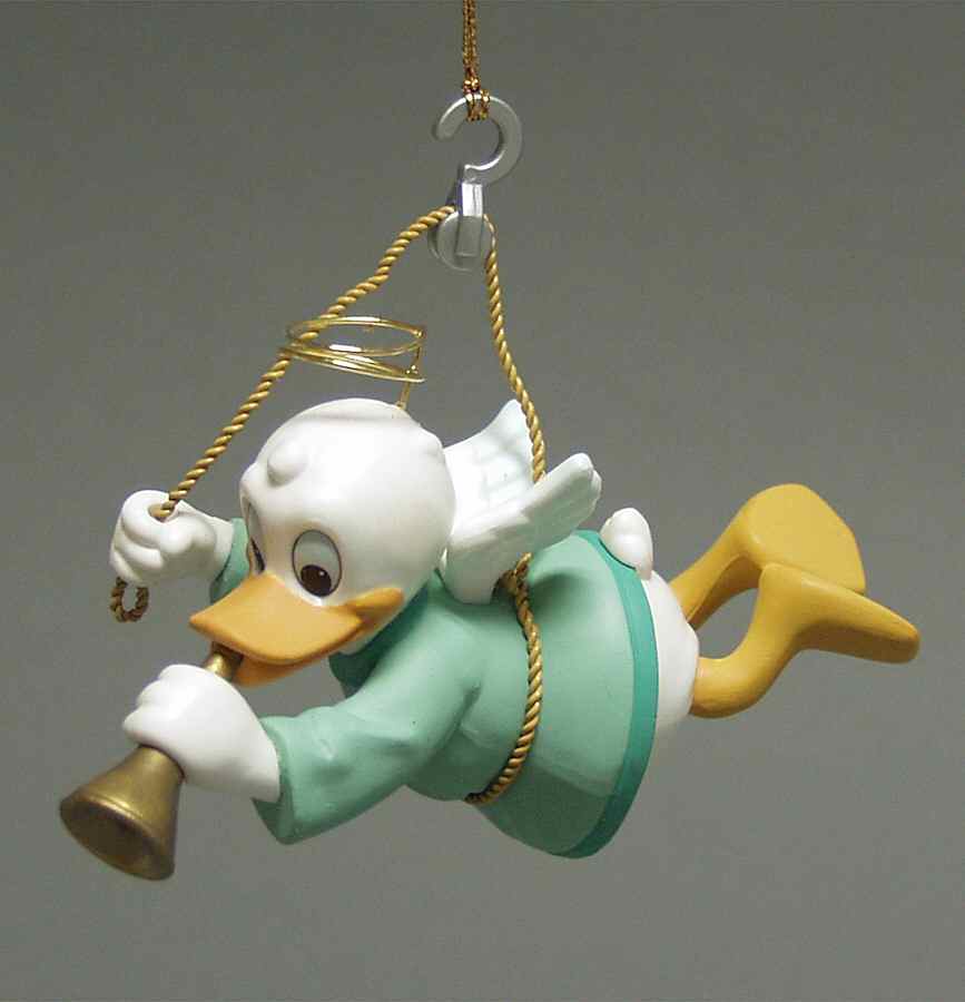 Disney Christmas Magic Donald Angel With Horn - Boxed by Grolier-1