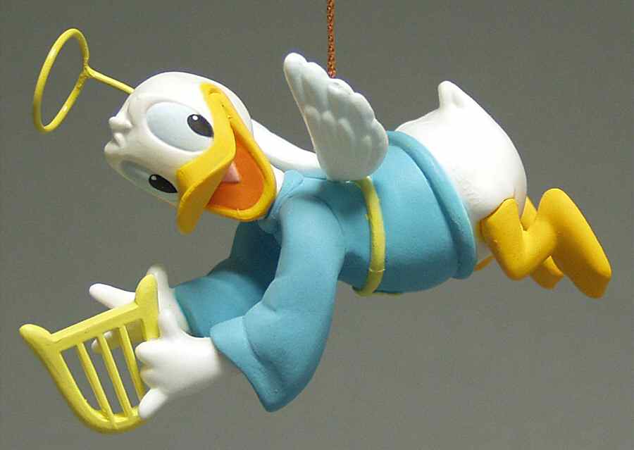 Disney Christmas Magic Donald Angel With Harp - Boxed by Grolier-1