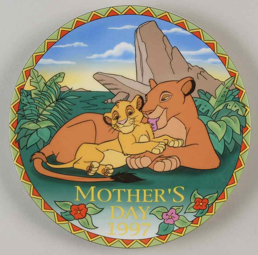 Disney Mother's Day Plates A Mother's Love - No Box by Grolier-1