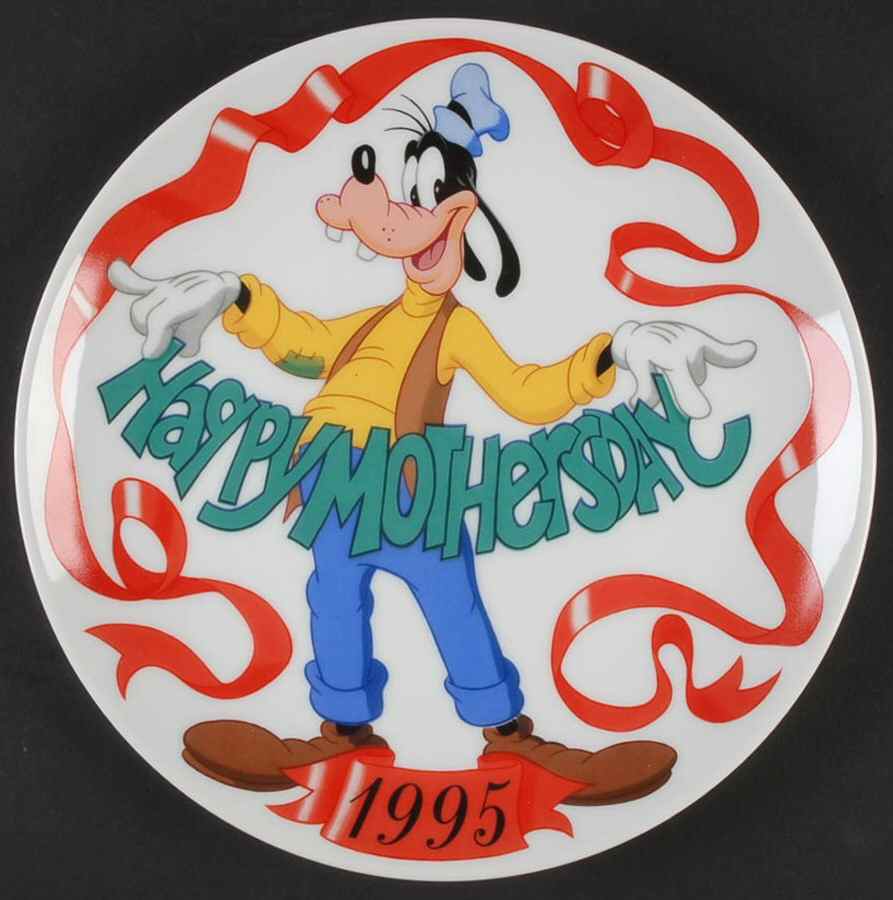Disney Mother's Day Plates Happy Mother's Day - Boxed by Grolier-1