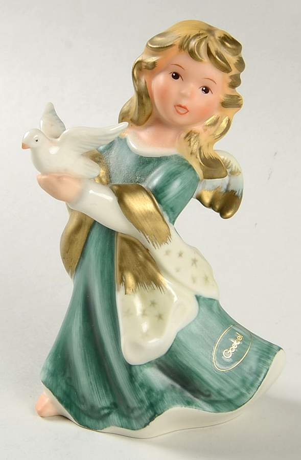 Annual Angel Figurine Angel With Dove - No Box by Goebel-1