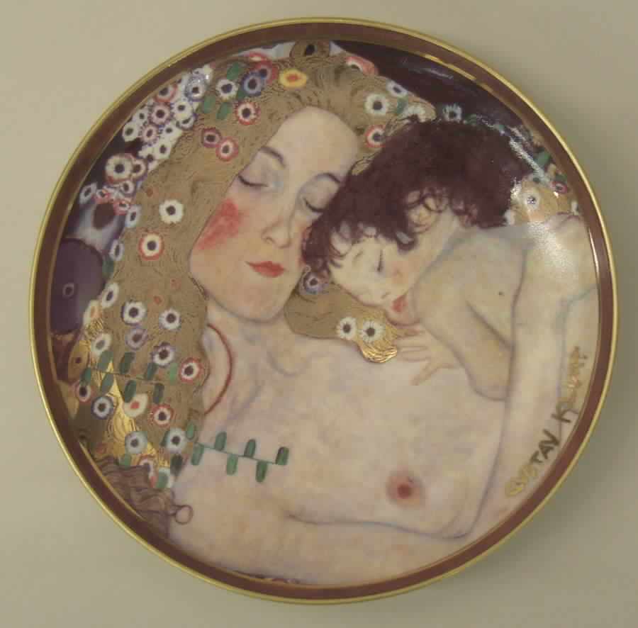 Artis Orbis-Klimt Three Ages Of Women-Plate - Boxed by Goebel-1