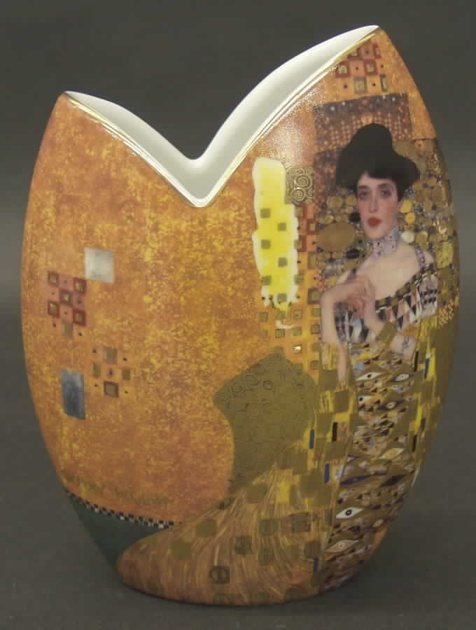Artis Orbis-Klimt Adele Bloch-Bauer- Tulip Vase - Boxed by Goebel-1