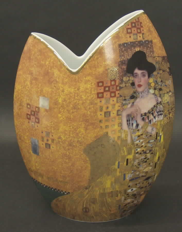 Artis Orbis-Klimt Adele Bloch-Bauer- Tulip Vase - Boxed by Goebel-1