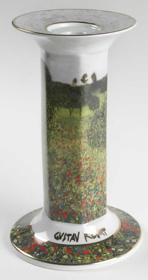 Artis Orbis-Klimt Poppy Field-Candleholder - No Box by Goebel-1