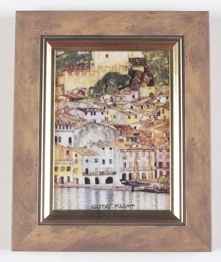 Artis Orbis-Klimt Lake Malcesine-Picture Small - No Box by Goebel-1