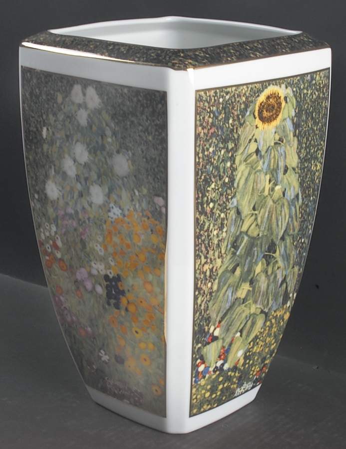 Artis Orbis-Klimt Flower Motif-Vase - No Box by Goebel-1