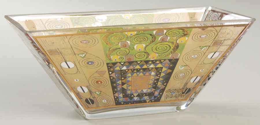 Artis Orbis-Klimt The Kiss Frieze Glass Bowl - Boxed by Goebel-1