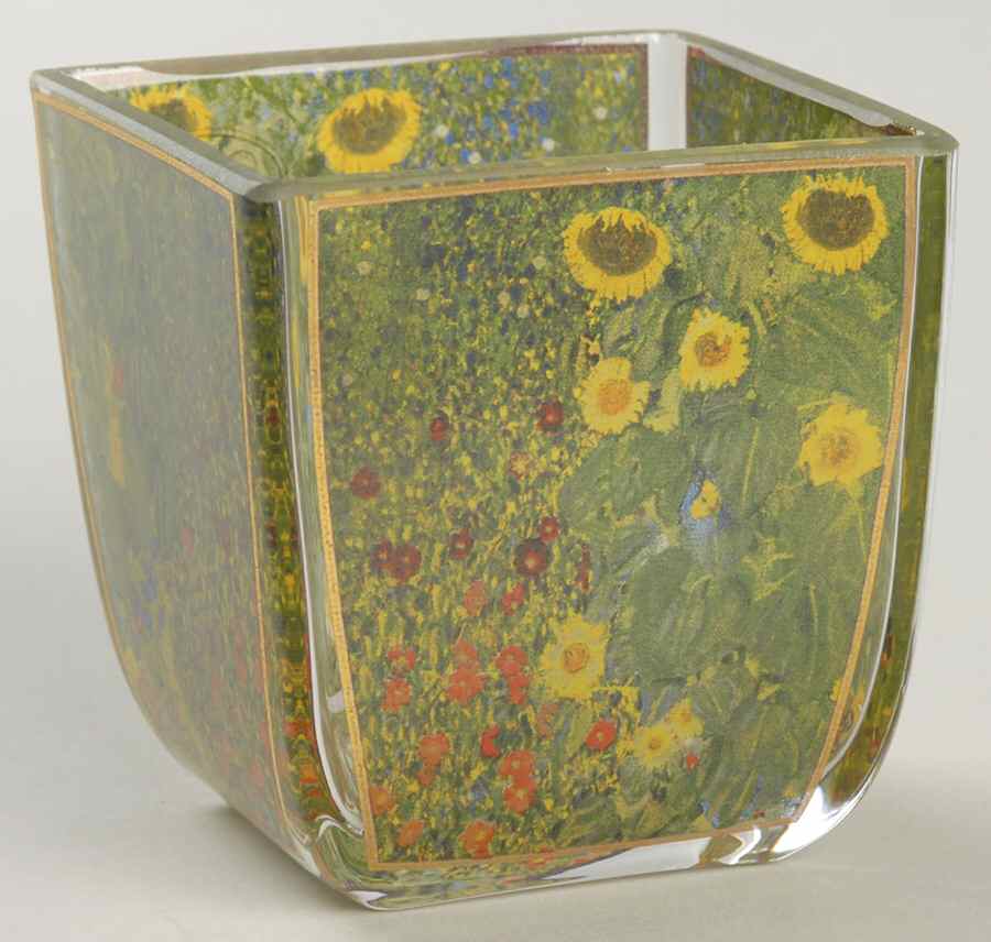 Artis Orbis-Klimt Garden With Sunflowers Glass T - No Box by Goebel-1