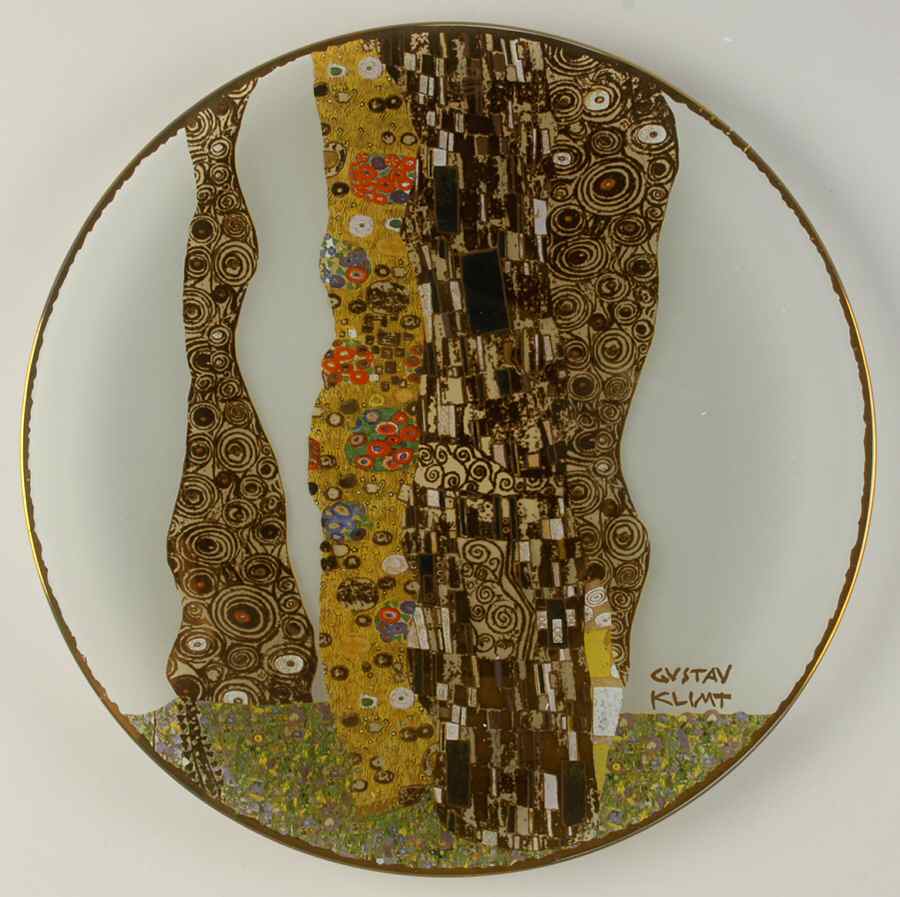 Artis Orbis-Klimt The Kiss Glass Plate - Boxed by Goebel-1