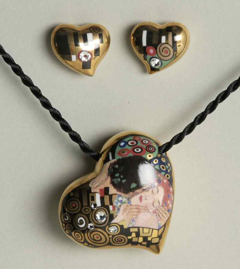 Artis Orbis-Klimt The Kiss Jewelry Set - Boxed by Goebel-1