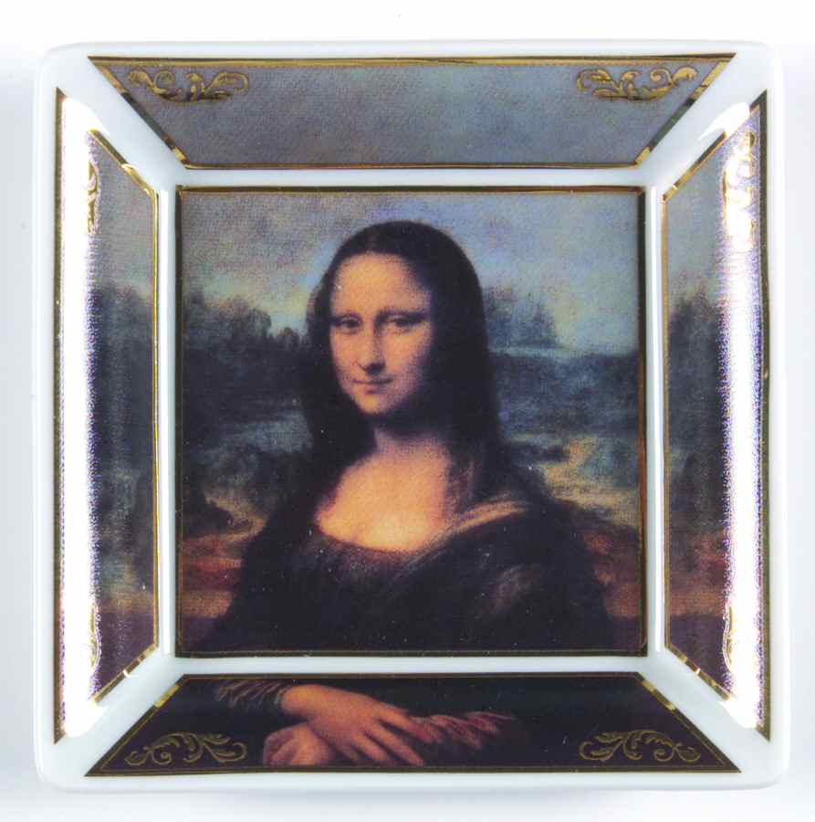Artis Orbis-Leonardo Da Vinci Mona Lisa Mini Tray - Boxed by Goebel-1