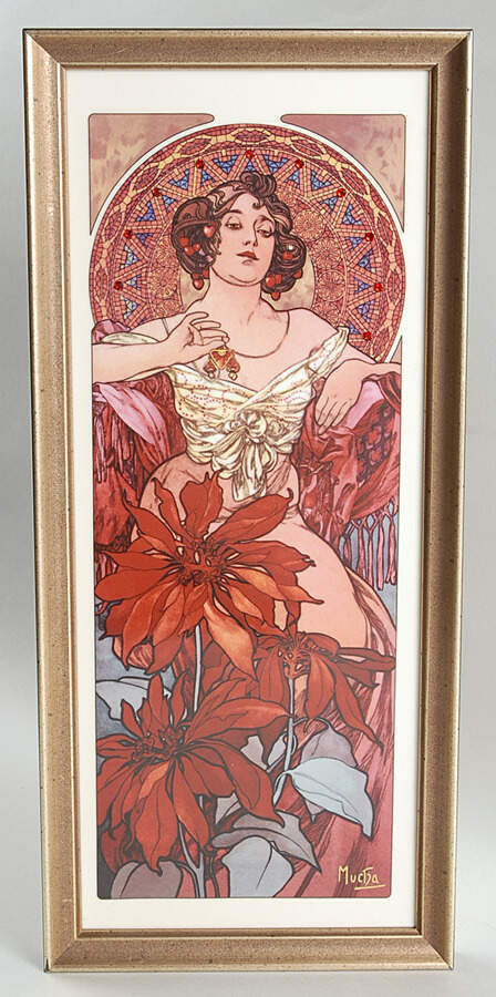 Artis Orbis- Alphonse Mucha Ruby Picture - Boxed by Goebel-1