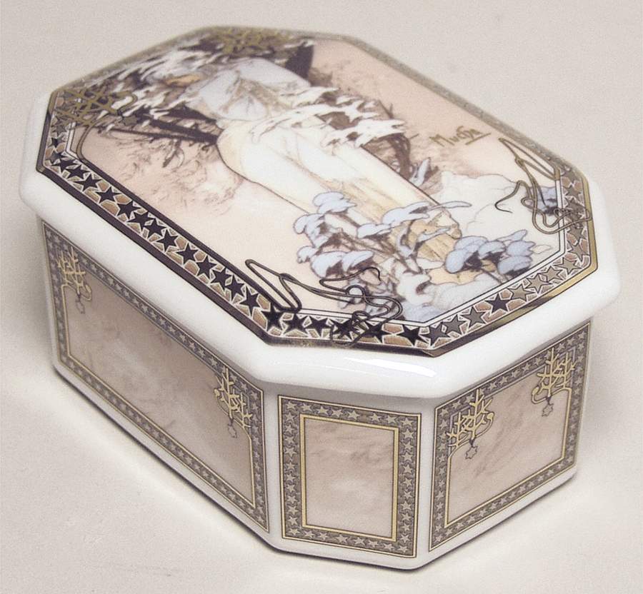 Artis Orbis- Alphonse Mucha Winter 1900 Box - Boxed by Goebel-1